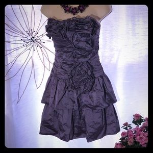 PURPLE FLORAL DRESS BCBG